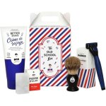 Kit de rasage de monsieur barbier fran�ais naturel et v�gan cr�me de rasage blaireau pierre dalun & rasoir ...