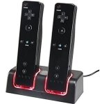 Kit de recharge de manettes wii u noir