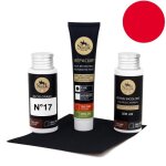 Kit de r�novation cuir (17 - rouge) - sofolk - pour volant si�ge auto chaise sellerie chaussure