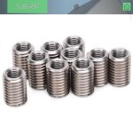 Kit de rparation de filetage 10 pices crou rducteur manchon de rparation en acier inoxydable m8 ...