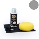 Kit retouche peinture cuir / simili - cuir (4 - gris) - sofolk - entretien pour sige et volant de voiture ...
