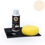 Kit retouche peinture cuir / simili - cuir (6 - blanc casse) - sofolk - entretien pour sige et volant ...