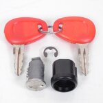 Kit serrure de remplacement - givi - e360 e460 e36 e45 e300 e50 - rouge - universel - quatre saisons