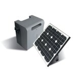 Kit solaire photovolta�que pour alimentation 24v avec caisson batterie king gates gogreenkit
