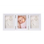 Kit de souvenir pour b�b� empreinte main ou pieds avec cadre en bois