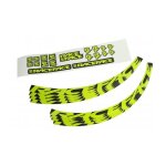 Kit stickers race face - large - jaune fluo - homme - 2020