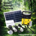 Kit syst�me g�n�rateur panneau solaire 10w 6v + 3 ampoules led + eu prise chargeur pour t�l�phone camping ...