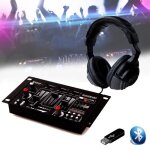 Table de mixage - ibiza sound - dj21usb - mk2 - 4 voies - bluetooth - port usb / mp3