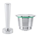 Kit tamper � caf� pour nespresso machine � caf� en inox + capsule rechargeable de machine caf� nespresso ...