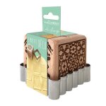 Kit tampon à biscuits - scrapcooking - bois - 5 faces - avec découpoir inox Kit tampon à biscuits - scrapcooking - bois - 5 faces - avec découpoir inox