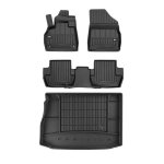 Kit tapis de sol et coffre pour citroen ds5 2011 - 2015 tpe noir Kit tapis de sol et coffre pour citroen ds5 2011 - 2015 tpe noir