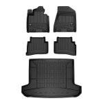 Kit tapis de sol et coffre pour hyundai tucson 2015 - 2020 tpe noir