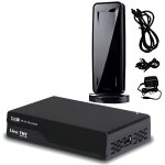 Kit terrestre hd d�modulateur tnt dvb - t2 hdmi peritel + mini antenne int�rieure hd - 930t