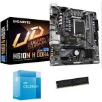 Kit upgrade pc - gigabyte - h610m h - processeur intel pentium gold g6900 - 4 go ram - graphiques uhd ...