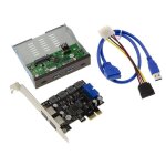 Kalea - informatique kit usb3 6 ports : carte pcie usb 3. 0 high power et baie usb3 a et c