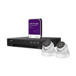 Kit vidosurveillance - etiampro - nvr 4 canaux - 2 camras dme - full hd 1080p - vision nocturne ir ...