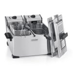 Kitchen chef friteuse double 2x3. 5l 4000w inox - kcpfr70x Kitchen chef friteuse double 2x3. 5l 4000w inox - kcpfr70x