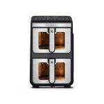 Kitchencook - double friteuse à air verticale 11l - 7 programmes - minuterie numérique - thermostat réglable ... Kitchencook - double friteuse à air verticale 11l - 7 programmes - minuterie numérique - thermostat réglable ...
