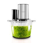 Kitchencook - hachoir inox multifonction 5en1 - 600w - capacité (3l) - 4 lames - fouet - spatule - bol ... Kitchencook - hachoir inox multifonction 5en1 - 600w - capacité (3l) - 4 lames - fouet - spatule - bol ...