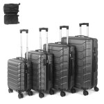 Kitytety set de 4 valises rigides légeres - avec serrure à combinaison - 4 roues pivotantes à 360° - ... Kitytety set de 4 valises rigides légeres - avec serrure à combinaison - 4 roues pivotantes à 360° - ...