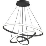 Delipop suspension led moderne dimmable 80w 3 anneaux lustre suspendu pour salon salle à manger chambre ... Delipop suspension led moderne dimmable 80w 3 anneaux lustre suspendu pour salon salle à manger chambre ...