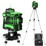 Kkmoon niveau laser multifonctionnel 3d 12 lignes autonivelant avec 1. 5m 3 hauteurs support de tr�pied ...