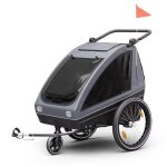 Klarfit remorque vélo gokiddo remorque - buggy pliante freins intégrés évolutif pour 2 enfants gris foncé ... Klarfit remorque vélo gokiddo remorque - buggy pliante freins intégrés évolutif pour 2 enfants gris foncé ...
