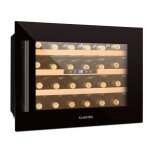 Cave  vin encastrable klarstein - vinsider 24 built - in uno onyx edition - 24 bouteilles - noir