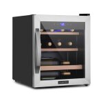 Cave  vin de vieillissement klarstein - porte en verre - 12 bouteilles - protection uv - 4 - 18c - ...