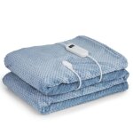 Klarstein dr. watson deluxe xxl couverture chauffante 160 w 9 niveaux de température 200 x 180 cm - bleu ... Klarstein dr. watson deluxe xxl couverture chauffante 160 w 9 niveaux de température 200 x 180 cm - bleu ...