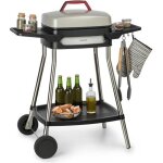 Klarstein gatsby grill �lectrique 2000w - table dappoint - 4 pieds acier inox - nettoyage facile - beige ...