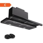 Hotte aspirante - klarstein - mariana 90 cm - débit dair 640 m³ / h - 4 vitesses - Éclairage led Hotte aspirante - klarstein - mariana 90 cm - débit dair 640 m³ / h - 4 vitesses - Éclairage led