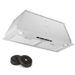 Hotte aspirante encastrable - klarstein - paolo - 520 m / h - 3 vitesses - clairage led