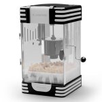 Machine à pop corn - klarstein - rétro - 300w - acier inoxydable - noir Machine à pop corn - klarstein - rétro - 300w - acier inoxydable - noir