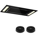 Klarstein remy pack hotte aspirante décorative encastrable îlot 90cm + 2 filtres recyclage - évacuation ... Klarstein remy pack hotte aspirante décorative encastrable îlot 90cm + 2 filtres recyclage - évacuation ...