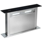Klarstein royal flush hotte aspirante 60cm � courant descendant - d�bit dair 430 m� - h - minuterie r�glable ...