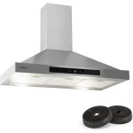 Hotte aspirante - klarstein - zelda - 90 cm - 650 m³ / h - inox - classe b Hotte aspirante - klarstein - zelda - 90 cm - 650 m³ / h - inox - classe b