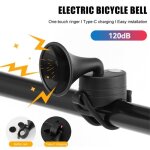 Klaxon de v�lo - mioloe - 120db - 5 modes - compatible avec tous les guidons - r�sistant � leau