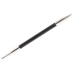 Knitpro karbonz aiguilles circulaires standards interchangeables noir / argent 3mm