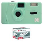 Kodak pack m35 argentique + pellicule apx 100 36 poses - appareil photo kodak rechargeable 35mm mint ...