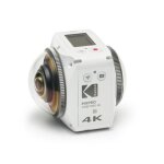 Kodak pixpro 4kvr360 action cam blanc - pack aventure - camra numrique 360 - double objectif - vido ...