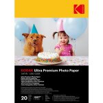 Kodak ultra premium photo paper - 20 feuilles 13x18 cm - papier satin� haute qualit� - 280gsm - impressions ...
