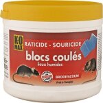 Raticide souricide bloc coul� 240g