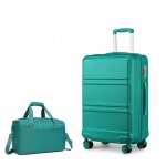Kono set de 2 valises de voyage abs rigide bagage cabine 65x44x26cm  4 roulettes avec serrure tsa + ...