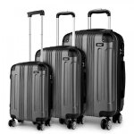 Kono set de 3 valises (55 / 65 / 74cm) rigide valise de voyage e lgre en abs ensemble de bagages  ...