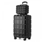 Kono set de 2 valises cabine 54x34x22cm valise de voyage rigide trolley a roulettes avec serrure tsa ...