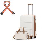 Kono set de 2 valises de voyage abs rigide bagage cabine 65x44x25. 5cm � 4 roulettes avec serrure tsa ...