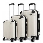 Kono set de 3 bagages (55 / 65 / 75cm) valises de voyage rigide abs + pc trolley valise � 4 roulettes ...