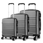 Kono set de 3 valises  la mode en abs valise 55 + 65 + 74cm avec mallette de transport rigide avec 4 ...