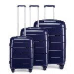 Kono set de 3 valises de voyage (55 / 65 / 74cm) rigide en polypropylne ensemble de bagages lger 4 ...